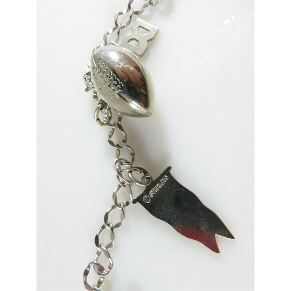 Vintage Sterling Silver High School Charm Bracelet 7" TL With Charms - Picture 8 of 11